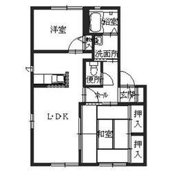 シャーメゾン米田の物件間取画像